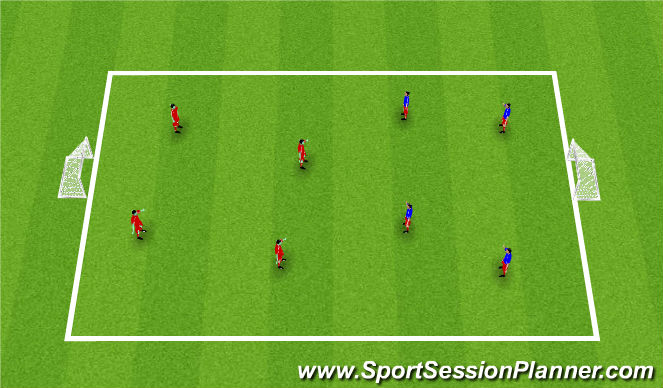 Football/Soccer Session Plan Drill (Colour): Screen 3