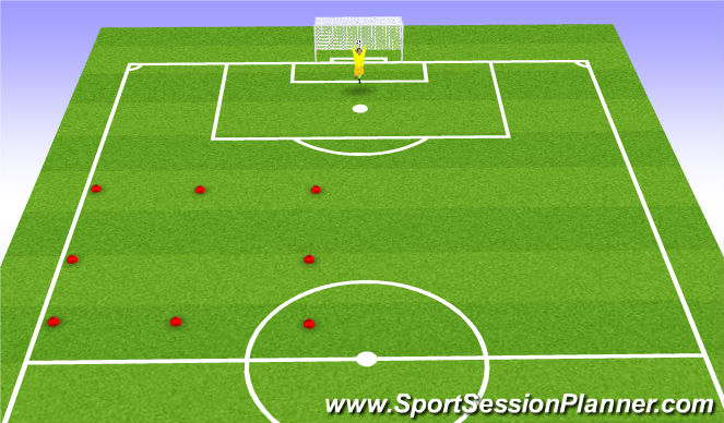 Football/Soccer Session Plan Drill (Colour): Passing Exercise