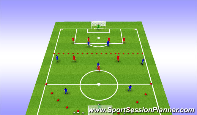 Football/Soccer Session Plan Drill (Colour): Specific Training