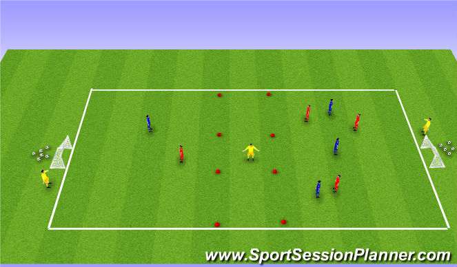 Football/Soccer Session Plan Drill (Colour): Screen 3