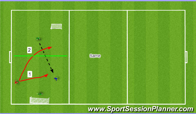 Football/Soccer Session Plan Drill (Colour): Screen 1
