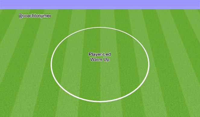 Football/Soccer Session Plan Drill (Colour): Warm Up