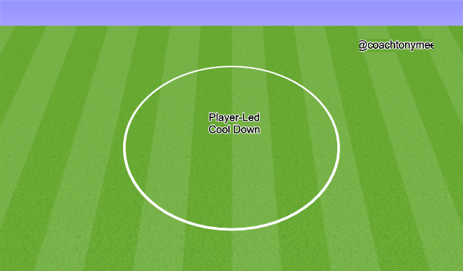 Football/Soccer Session Plan Drill (Colour): Cool Down