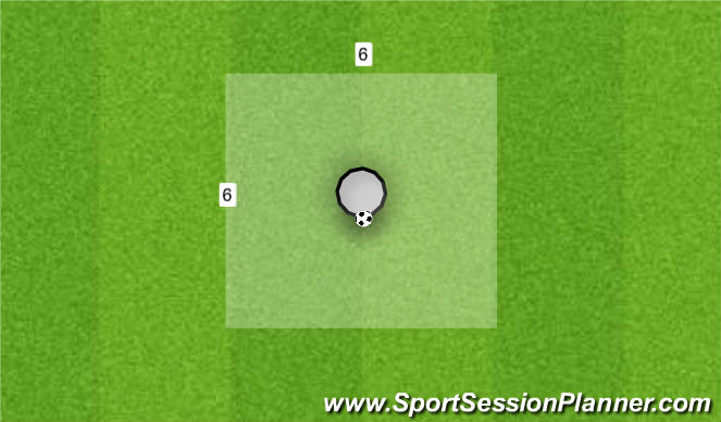 Football/Soccer Session Plan Drill (Colour): Juggling