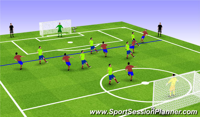 Football/Soccer Session Plan Drill (Colour): Game 2