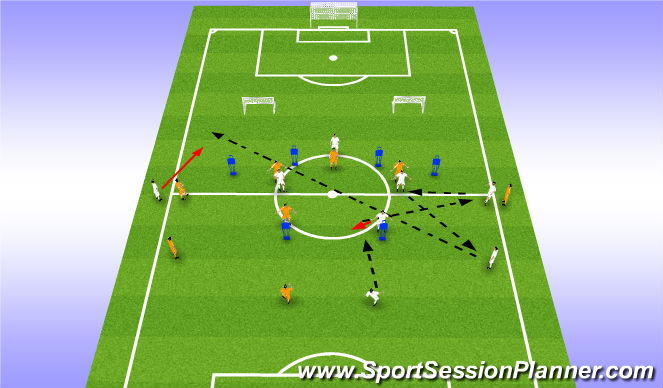 Football/Soccer Session Plan Drill (Colour): Screen 6