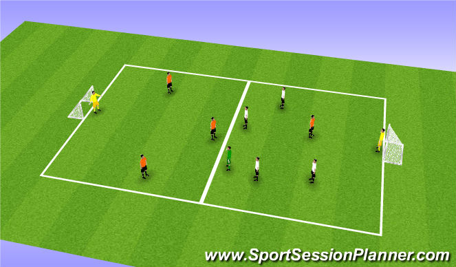 Football/Soccer Session Plan Drill (Colour): Possession Game