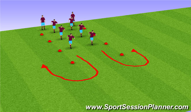 Football/Soccer Session Plan Drill (Colour): 1. Sponsk upphiting