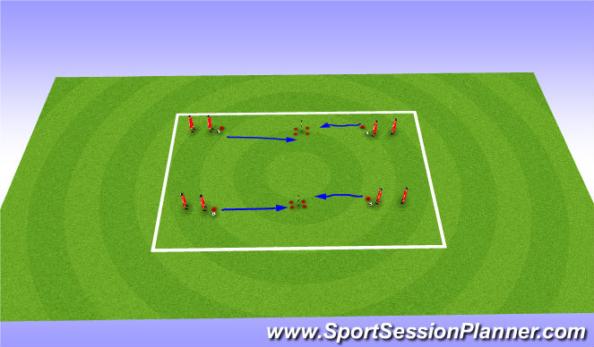 Football/Soccer Session Plan Drill (Colour): Moves unoppose