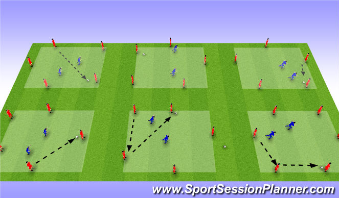 Football/Soccer Session Plan Drill (Colour): Arrival