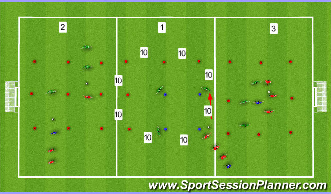 Football/Soccer Session Plan Drill (Colour): Screen 1