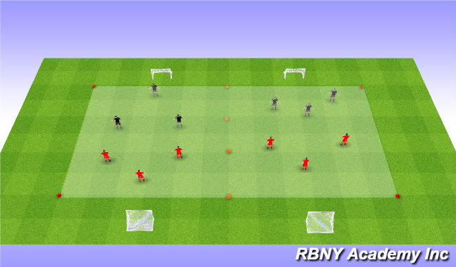 Football/Soccer Session Plan Drill (Colour): Game