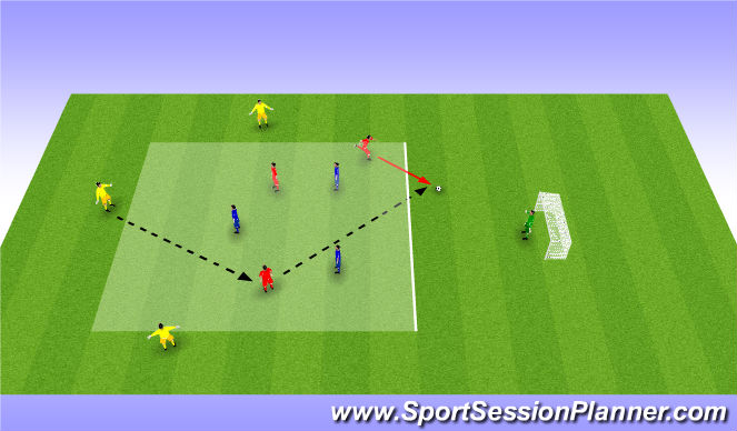 Football/Soccer Session Plan Drill (Colour): Exercise #1