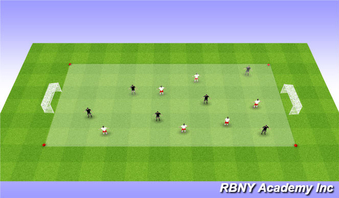 Football/Soccer Session Plan Drill (Colour): Free Play