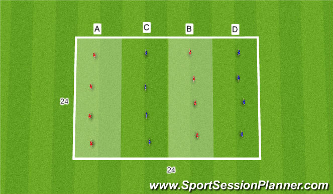 Football/Soccer Session Plan Drill (Colour): Defending Unit