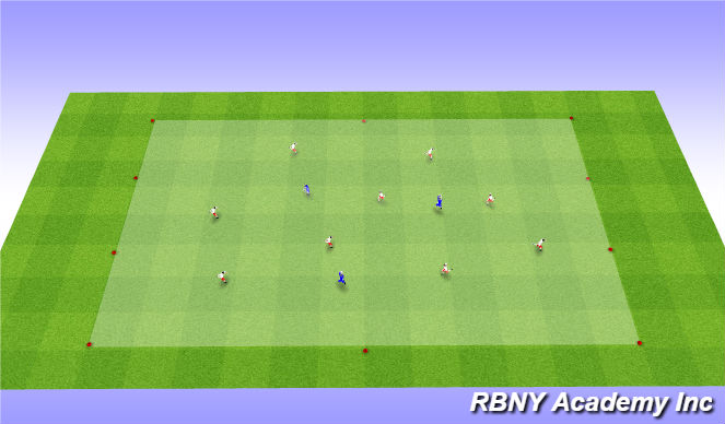 Football/Soccer Session Plan Drill (Colour): Intro