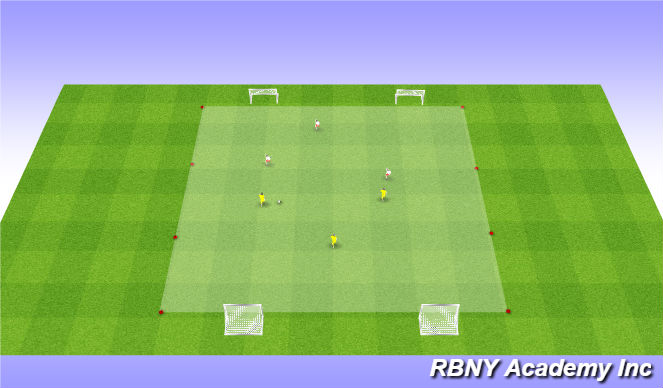 Football/Soccer Session Plan Drill (Colour): Conditioned game