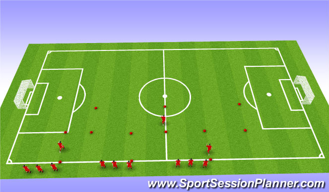 Football/Soccer Session Plan Drill (Colour): Screen 1