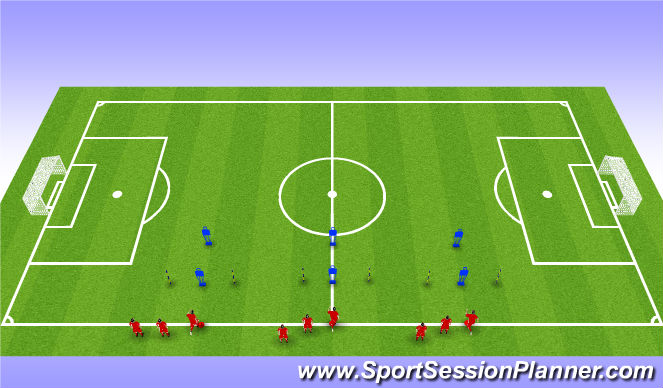 Football/Soccer Session Plan Drill (Colour): Screen 2
