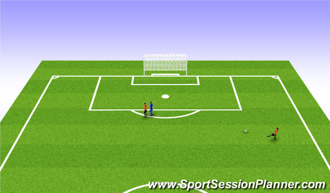 Football/Soccer Session Plan Drill (Colour): OTB Drill