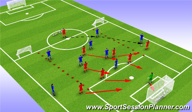 Football/Soccer Session Plan Drill (Colour): Screen 4