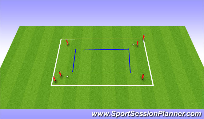Football/Soccer Session Plan Drill (Colour): CALENTAMIENTO