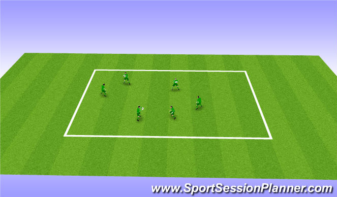 Football/Soccer Session Plan Drill (Colour): warm up practice