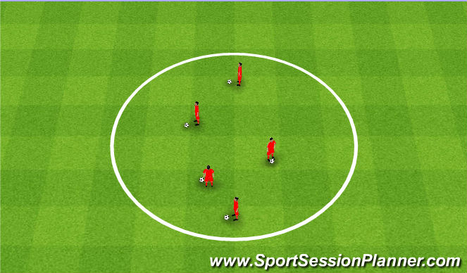 Football/Soccer Session Plan Drill (Colour): Keepy uppys. Żonglerka.