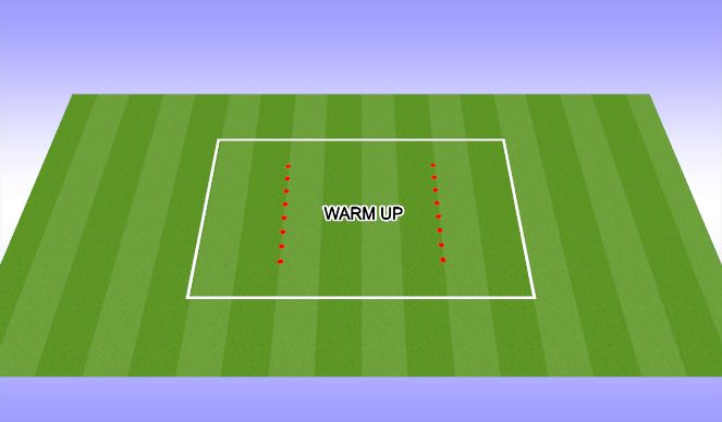 Football/Soccer Session Plan Drill (Colour): Warm Up 