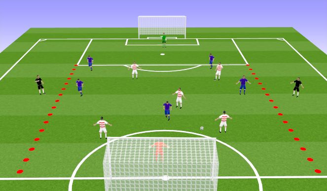 Football/Soccer Session Plan Drill (Colour): SSG