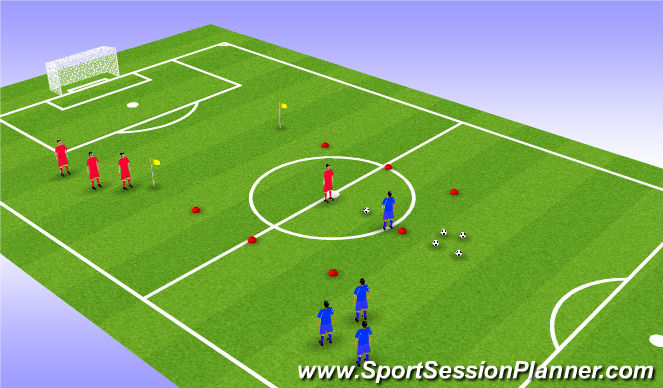 Football/Soccer Session Plan Drill (Colour): Screen 1