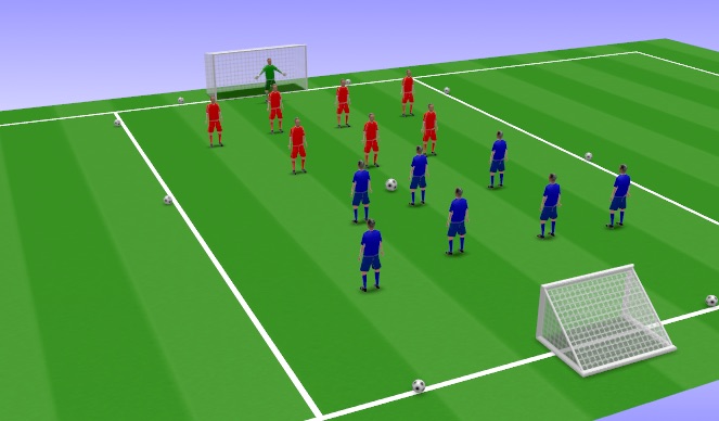 Football/Soccer Session Plan Drill (Colour): Pre - Season conditioning