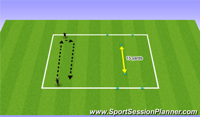 Football/Soccer Session Plan Drill (Colour): Technical Warm-up