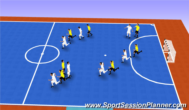 Futsal Session Plan Drill (Colour): Sombra