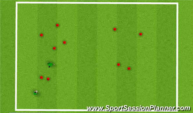 Football/Soccer Session Plan Drill (Colour): gates