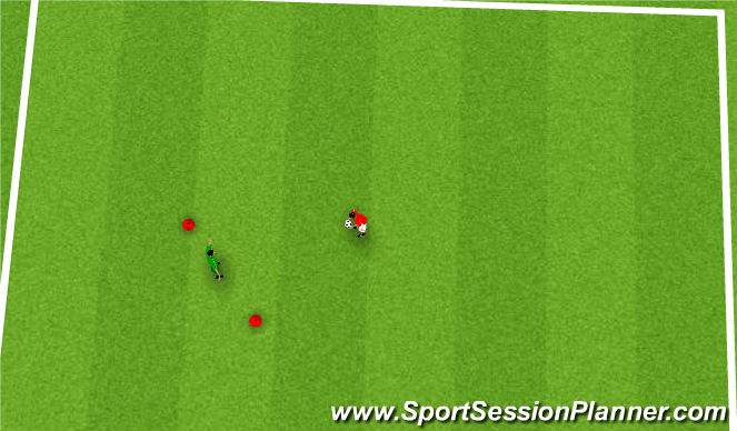 Football/Soccer Session Plan Drill (Colour): ball work