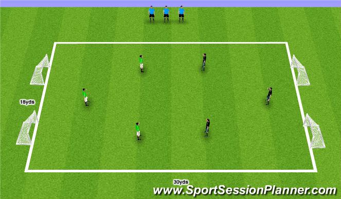 Football/Soccer Session Plan Drill (Colour): Scrimmagge