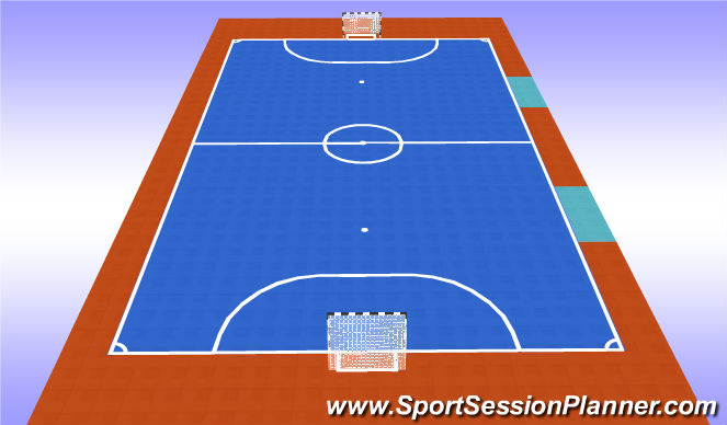 Futsal Session Plan Drill (Colour): TG 5v5 Futsal