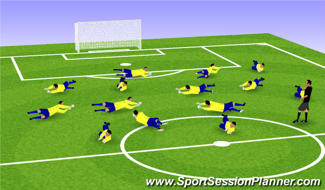 Football/Soccer Session Plan Drill (Colour): Cool Down