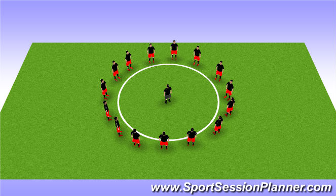 Football/Soccer Session Plan Drill (Colour): Cool-Down