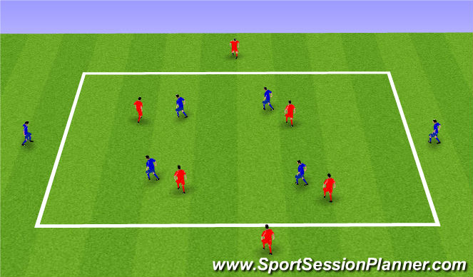 Football/Soccer Session Plan Drill (Colour): Possession