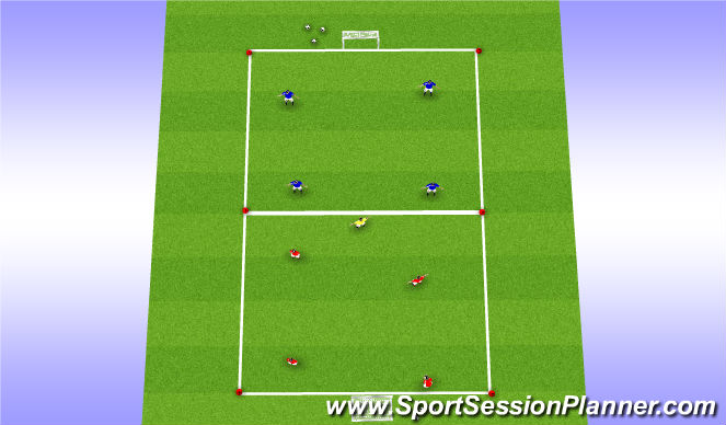 Football/Soccer Session Plan Drill (Colour): MINI GAME