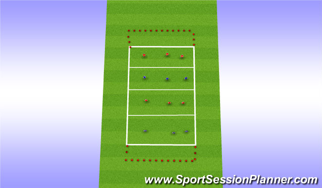 Football/Soccer Session Plan Drill (Colour): Positioning game