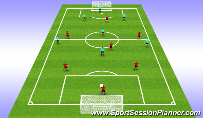 Football/Soccer Session Plan Drill (Colour): Screen 1