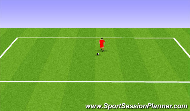 Football/Soccer Session Plan Drill (Colour): Laces Dribble