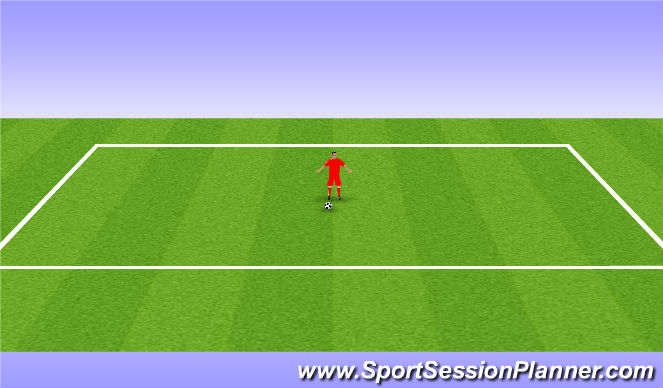 Football/Soccer Session Plan Drill (Colour): Sole Taps Forward/Backwards