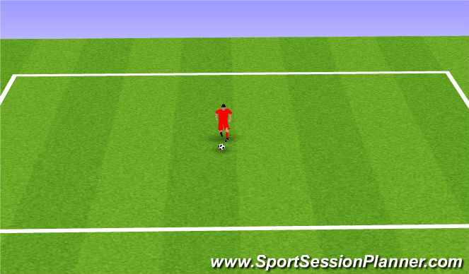 Football/Soccer Session Plan Drill (Colour): Step-On Turn