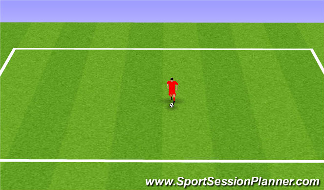 Football/Soccer Session Plan Drill (Colour): Inside Cut