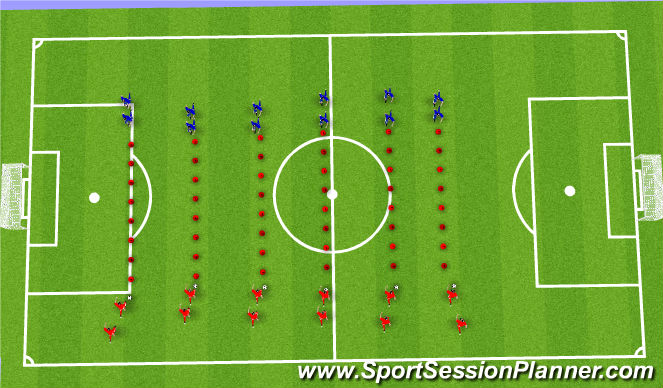 Football/Soccer Session Plan Drill (Colour): Technical