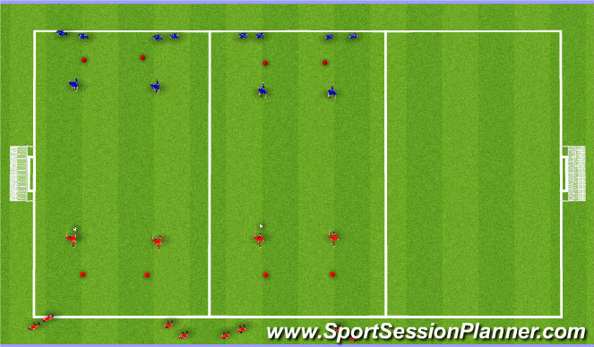 Football/Soccer Session Plan Drill (Colour): Game Related